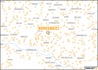 map of Ahmedagići