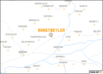map of Ahmetbeyler