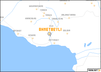 map of Ahmetbeyli