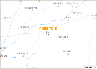 map of Ahmetcik