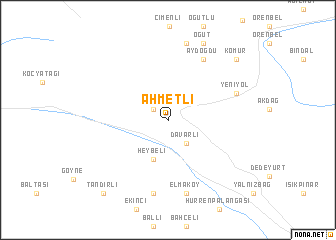 map of Ahmetli