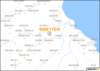 map of Ahmetyeri