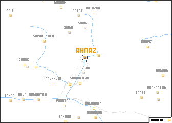 map of Ahnaz