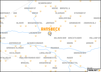 map of Ahnsbeck