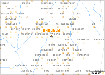 map of Ahodedji