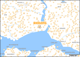 map of Aho-dong