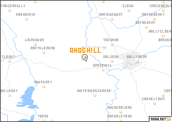 map of Ahoghill