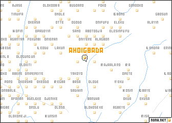 map of Aho Igbada