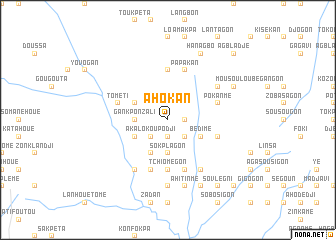 map of Ahokan