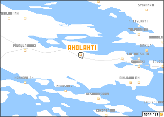 map of Aholahti