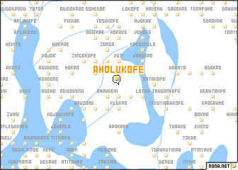 map of Aholukofe