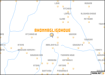 map of Ahomma Gligohoué