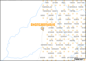 map of Ahongba Nwave