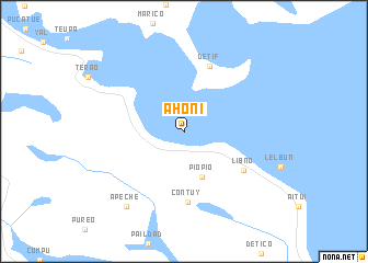 map of Ahoni