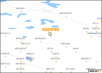 map of Ahonpää