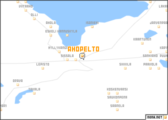 map of Ahopelto