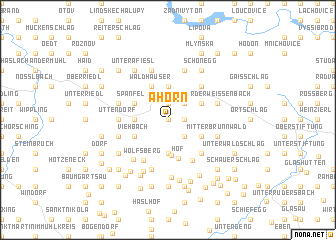 map of Ahorn