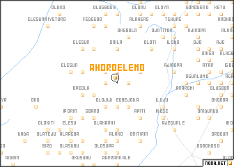 map of Ahoro Elemo