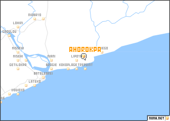 map of Ahorokpa