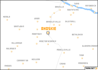 map of Ahoskie