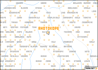 map of Ahotokopé