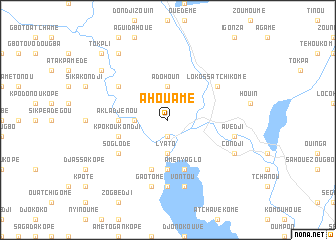 map of Ahouamé