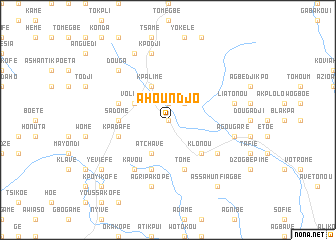 map of Ahoundjo