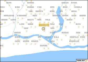 map of Ahovo