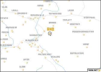 map of Aho