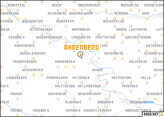 map of Ahrenberg