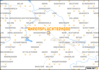 map of Ahrensfluchtermoor