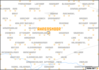 map of Ahrensmoor