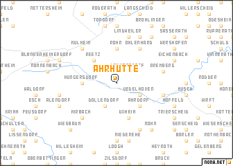 map of Ahrhütte