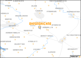 map of Ahronomichne