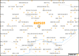 map of Ahrsen