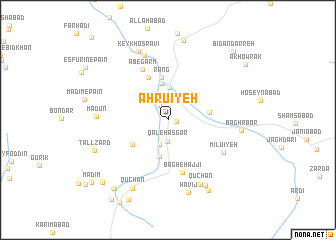 map of Ahrū\