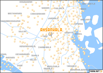 map of Ahsānwāla