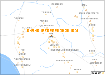 map of Aḩshām-e Zā‘er-e Moḩammadī