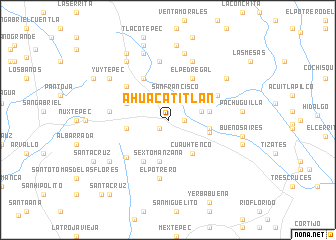 map of Ahuacatitlán