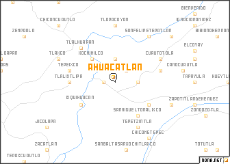 map of Ahuacatlán