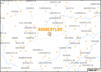 map of Ahuacatlán