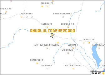 map of Ahualulco de Mercado