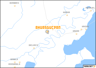 map of Ahuás Ducpan