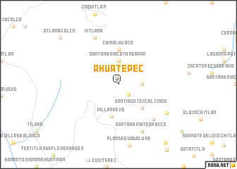 map of Ahuatepec