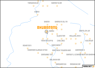map of Āhū Barand
