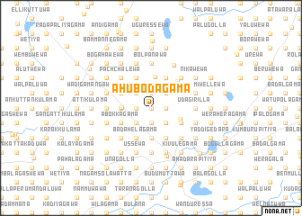 map of Ahubodagama