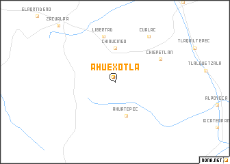 map of Ahuexotla