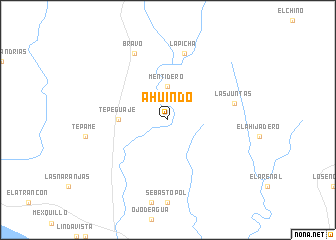 map of Ahuindo