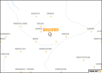 map of Ahuirán