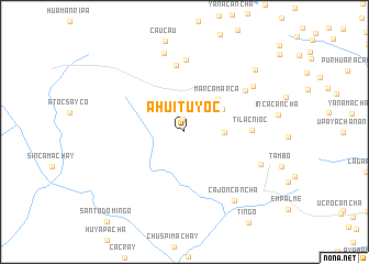 map of Ahuituyoc